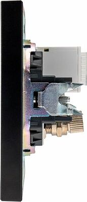 Kranz KR-78-0722-5 Розетка STRONG компьютерная RJ45 кат6 + TV с/у антрацит KRANZ