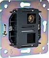 Kranz KR-78-0722-5 Розетка STRONG компьютерная RJ45 кат6 + TV с/у антрацит KRANZ Kranz KR-78-0722-5 Розетка STRONG компьютерная RJ45 кат6 + TV с/у антрацит KRANZ
