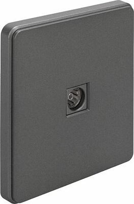 Kranz KR-78-0723-2 Розетка ROUND TV с/у титан KRANZ