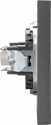 Kranz KR-78-0723-6 Розетка STRONG TV с/у графит KRANZ