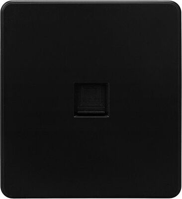 Kranz KR-78-0724-3 Розетка ROUND компьютерная RJ45 кат6 с/у оникс KRANZ