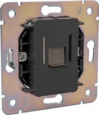Kranz KR-78-0724-6 Розетка STRONG компьютерная RJ45 кат6 с/у графит KRANZ