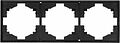 Kranz KR-78-0753-5 Рамка STRONG 3-постовая антрацит KRANZ