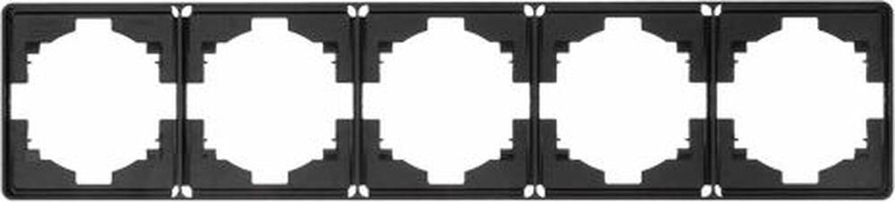 Kranz KR-78-0755-3 Рамка ROUND 5-постовая оникс KRANZ