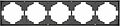 Kranz KR-78-0755-6 Рамка STRONG 5-постовая графит KRANZ