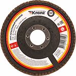 Kranz KR-90-0007 Круг лепестковый торцевой, P80, 115х22,2мм KRANZ