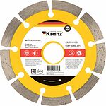 Kranz KR-90-0100 Диск алмазный отрезной сегментный 115x22,2x2x10мм KRANZ