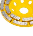 Kranz KR-90-0251 Чашка алмазная шлифовальная, двухрядная, 115х22,2мм KRANZ Kranz KR-90-0251 Чашка алмазная шлифовальная, двухрядная, 115х22,2мм KRANZ