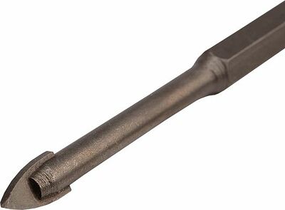 Kranz KR-91-0642 Сверло по стеклу и керамике 6 мм, 2 грани, шестигранный хвостовик Kranz
