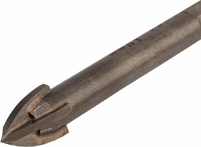 Kranz KR-91-0651 Сверло по стеклу и керамике10 мм, 4 грани, шестигранный хвостовик Kranz