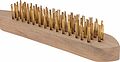 Kranz KR-91-1257 Щетка по металлу с деревянной ручкой, 4 ряда, 280мм KRANZ