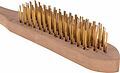 Kranz KR-91-1258 Щетка по металлу с деревянной ручкой, 5 рядов, 280мм KRANZ Kranz KR-91-1258 Щетка по металлу с деревянной ручкой, 5 рядов, 280мм KRANZ