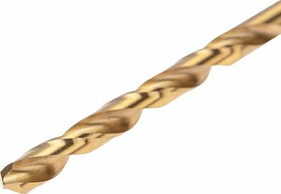 Kranz KR-91-5505 Сверло по металлу, 4,5мм, Р6М5, ТИТАН, шестигранный хвостовик (1 шт. в упаковке) DIN 338 KRANZ