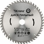 Kranz KR-92-0125 Диск пильный 235 мм х 48 зуб х 30 мм KRANZ