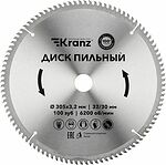 Kranz KR-92-0136 Диск пильный 305 мм х 100 зуб х 32/30 мм KRANZ