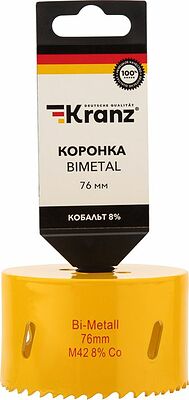 Kranz KR-92-0238 Коронка Bimetal 76мм KRANZ