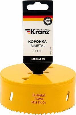 Kranz KR-92-0247 Коронка Bimetal 114мм KRANZ