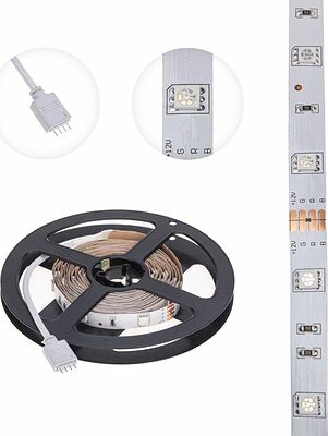 LAMPER 141-2032 Лента светодиодная 12В, SMD3030, 10,5Вт/м, 30 LED/м, RGB, 10мм, 3м, с разьемом для контроллера 4PIN, IP20 LAMPER
