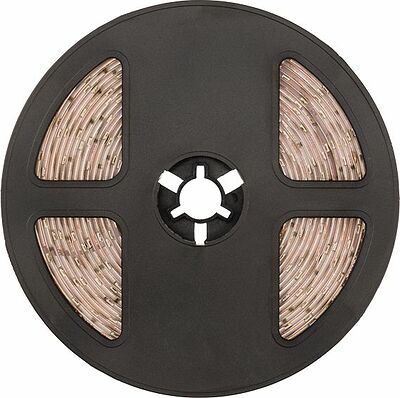 LAMPER 141-352 Лента светодиодная 12В, SMD2835, 4,8Вт/м, 60 LED/м, желтый, 8мм, 5м, IP65 LAMPER