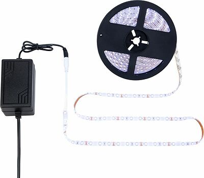 LAMPER 142-401 Комплект светодиодной ленты 5 м с блоком питания IP65, холодное белое свечение 6500 К LAMPER