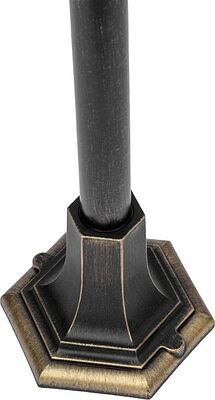 LAMPER 602-300 Светильник садово-парковый НТУ 04-60-002 У1 quot;Оскар 4 quot;, столб, черный под бронзу, стекло прозрачное, четырехгранный, под лампу Е27 LAMPER