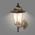 LAMPER 602-306 Светильник садово-парковый НБУ 06-60-001 У1 quot;Леда 1 quot;, настенный, черный под бронзу, стекло прозрачное, шестигранный, под лампу Е27 LAMPER LAMPER 602-306 Светильник садово-парковый НБУ 06-60-001 У1 quot;Леда 1 quot;, настенный, черный под бронзу, стекло прозрачное, шестигранный, под лампу Е27 LAMPER