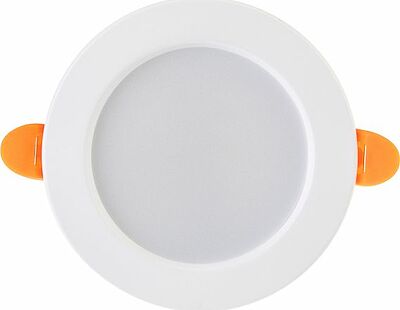 LAMPER 606-1007 Панель светодиодная встраиваемая круглая 9Вт 230В 6500К 630Лм 118мм белая IP20 LAMPER