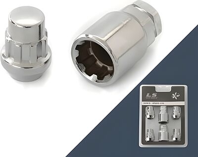 LS Гайка секрет. M12x1,25 (32) конус, закрытая, 4+1 ключ, CH (КИТАЙ) H-20605 LS S043771