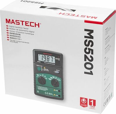 Mastech 13-1346 Измеритель сопротивления изоляции MS5201 MASTECH
