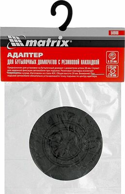 MATRIX 50908 адаптер с резиновой накладкой для бутылочных домкратов, шток 28 мм
