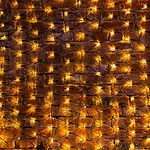 NEON-NIGHT 215-026 Гирлянда светодиодная Сеть 2х1,5м 288 LED ТЕПЛЫЙ БЕЛЫЙ черный ПВХ IP65 свечение с динамикой блок в комплекте NEON-NIGHT 