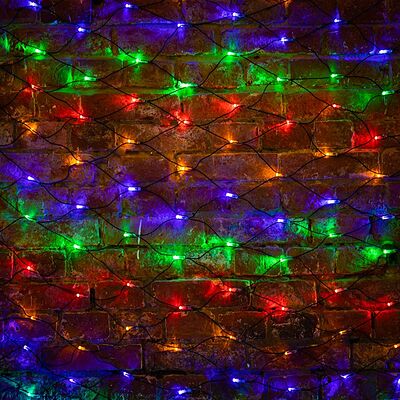 NEON-NIGHT 215-029 Гирлянда светодиодная Сеть 2х1,5м 288 LED МУЛЬТИ черный ПВХ IP65 постоянное свечение 230В контроллер в комплекте NEON-NIGHT 