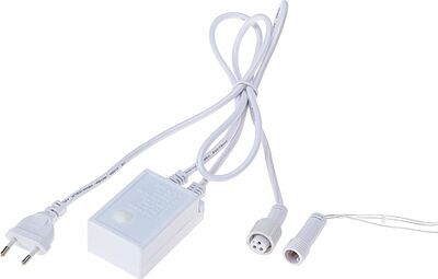 NEON-NIGHT 215-055 Гирлянда светодиодная Сеть треугольная 1,5х2х2м 136 LED БЕЛЫЙ прозрачный ПВХ IP65 свечение с динамикой 230В контроллер в комплекте NEON-NIGHT 