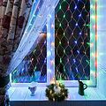 NEON-NIGHT 215-109 Гирлянда Сеть 1,5х1,5м, прозрачный ПВХ, 96 LED Мультиколор