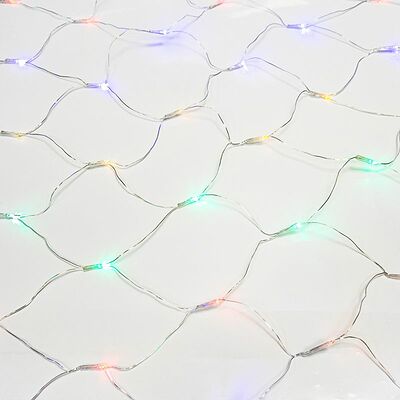 NEON-NIGHT 215-119-6 Гирлянда Сеть 1х1,5м, прозрачный ПВХ, 96 LED Мультиколор