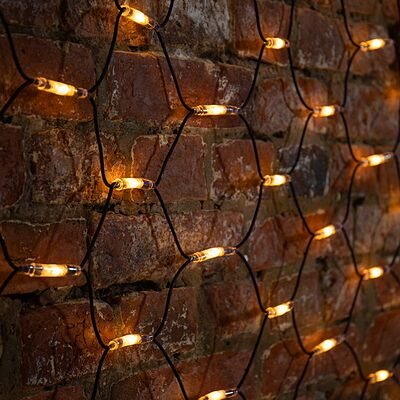 NEON-NIGHT 217-126 Гирлянда светодиодная Сеть 2x3м 432 LED ТЕПЛЫЙ БЕЛЫЙ черный каучук IP67 постоянное свечение 230В блок в комплекте NEON-NIGHT 
