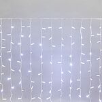 NEON-NIGHT 235-115 Гирлянда светодиодная Занавес 2х1,5м 300 LED БЕЛЫЙ белый ПВХ IP65 постоянное свечение 230В нужен блок 303-500-1 NEON-NIGHT