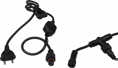 NEON-NIGHT 235-121 Гирлянда светодиодная Занавес 2х1,5м 360 LED ЖЕЛТЫЙ черный ПВХ IP65 постоянное свечение 230В блок в комплекте NEON-NIGHT