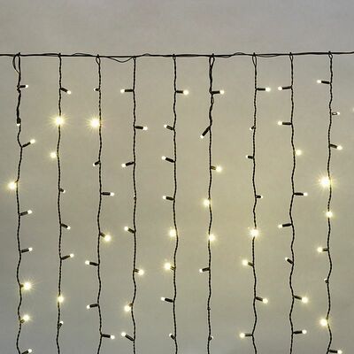 NEON-NIGHT 235-126 Гирлянда светодиодная Занавес 2х1,5м 360 LED ТЕПЛЫЙ БЕЛЫЙ черный ПВХ IP65 постоянное свечение 230В нужен блок 303-500 NEON-NIGHT
