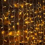 NEON-NIGHT 235-136 Гирлянда светодиодная Занавес 2х3м 600 LED ТЕПЛЫЙ БЕЛЫЙ белый ПВХ IP65 постоянное свечение 230В нужен блок 303-500-1 NEON-NIGHT