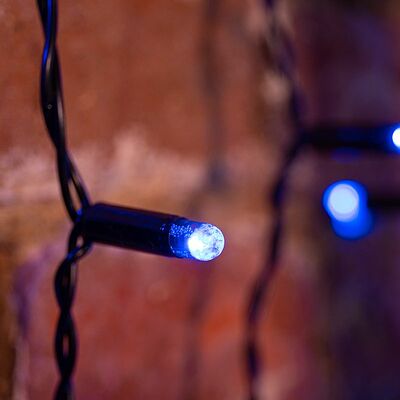 NEON-NIGHT 235-143 Гирлянда светодиодная Занавес 2х3м 760 LED СИНИЙ черный ПВХ IP65 постоянное свечение 230В нужен блок 303-500 NEON-NIGHT