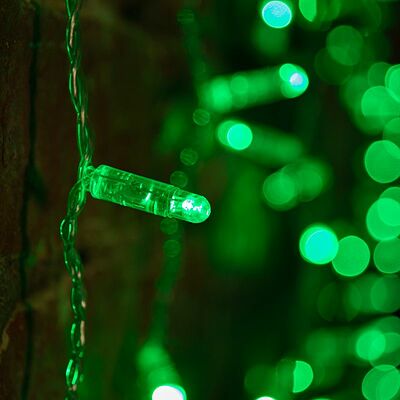 NEON-NIGHT 235-154-6 Гирлянда Светодиодный Дождь 2х3м, постоянное свечение, прозрачный провод, 230 В, диоды ЗЕЛЕНЫЕ