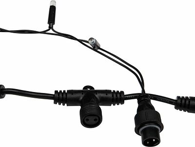 NEON-NIGHT 235-201 Гирлянда светодиодная Занавес 2х3м 600 LED БЕЛЫЙ черный ПВХ IP65 эффект мерцания 230В нужен блок 303-500 NEON-NIGHT