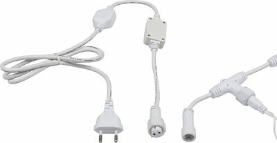 NEON-NIGHT 235-225 Гирлянда светодиодная Занавес 2х1,5м 360 LED ЖЕЛТЫЙ белый ПВХ IP65 эффект мерцания 230В блок в комплекте NEON-NIGHT