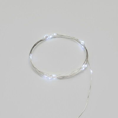 NEON-NIGHT 303-005 Гирлянда светодиодная Роса 2м, 20LED, БЕЛЫЙ, IP20, тонкий батарейный блок, 2хCR2032 в комплекте NEON-NIGHT