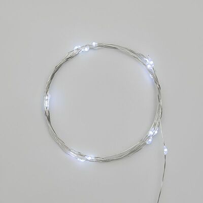NEON-NIGHT 303-005 Гирлянда светодиодная Роса 2м, 20LED, БЕЛЫЙ, IP20, тонкий батарейный блок, 2хCR2032 в комплекте NEON-NIGHT