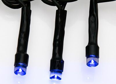 NEON-NIGHT 303-013 Гирлянда Твинкл Лайт 4 м, темно-зеленый ПВХ, 25 LED, цвет: Синий