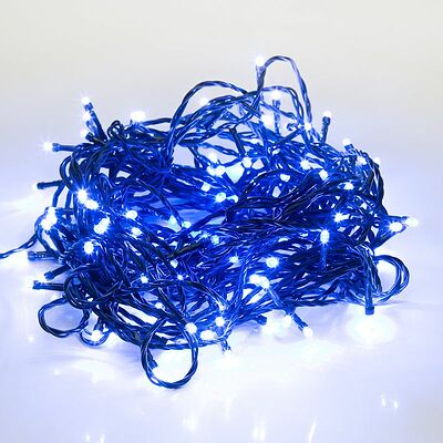 NEON-NIGHT 303-023 Гирлянда Твинкл Лайт 6 м, темно-зеленый ПВХ, 40 LED, цвет: Синий