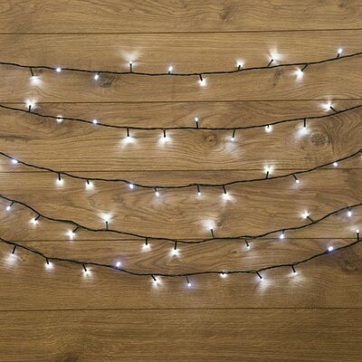 NEON-NIGHT 303-025 Гирлянда Твинкл Лайт 6 м, темно-зеленый ПВХ, 40 LED, цвет белый