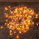 NEON-NIGHT 303-063 Гирлянда светодиодная универсальная 100 LED ТЕПЛЫЙ БЕЛЫЙ 10 метров, прозрачный ПВХ, с контроллером